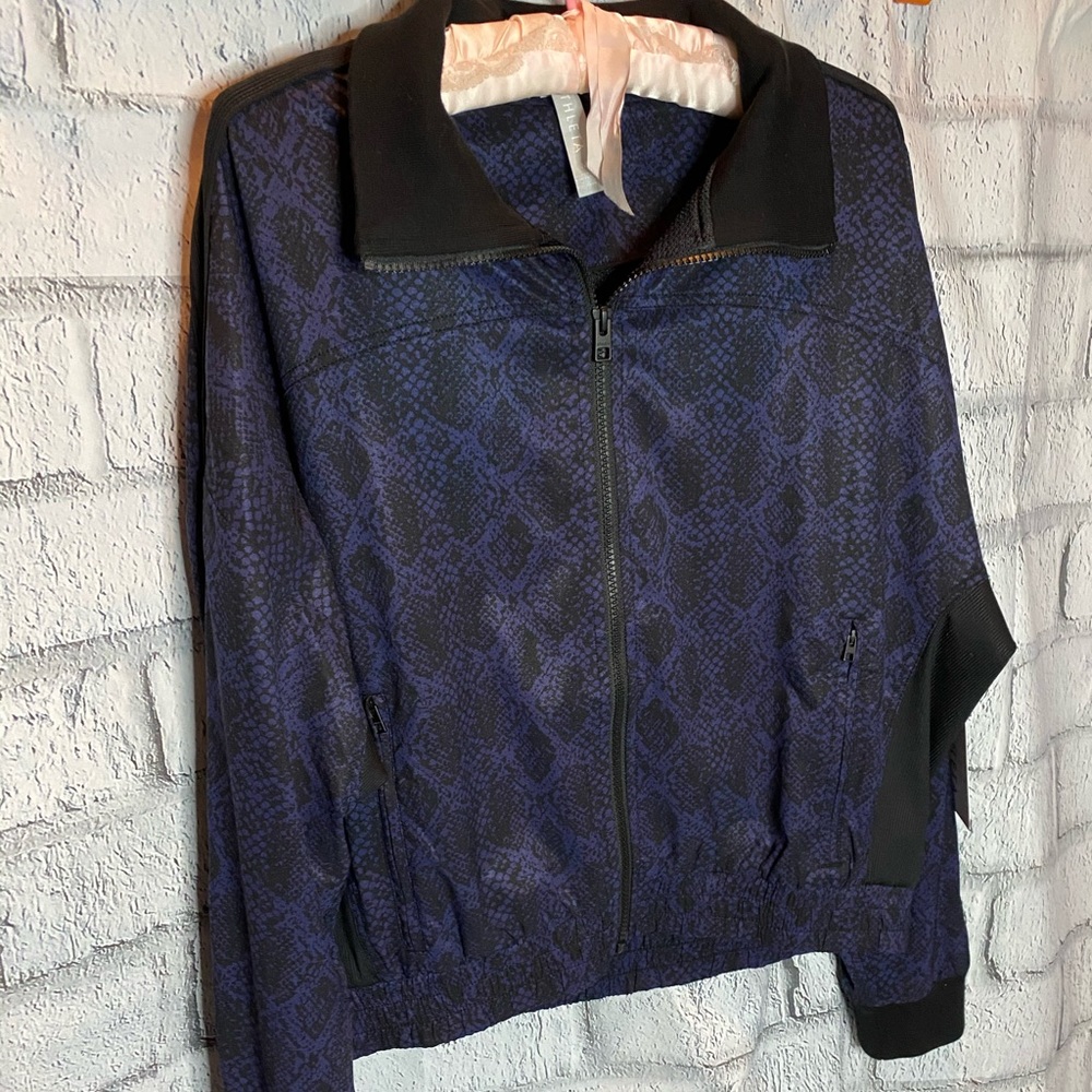 Athleta Brooklyn Track Bomber Print Jacket